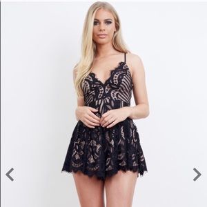 Black Lace romper small Solaris
